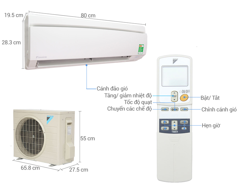 Máy lạnh Daikin được nhập khẩu nguyên chiếc từ Thailand